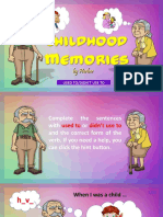 Childhood Memories Fun Activities Games Grammar Drills 108099