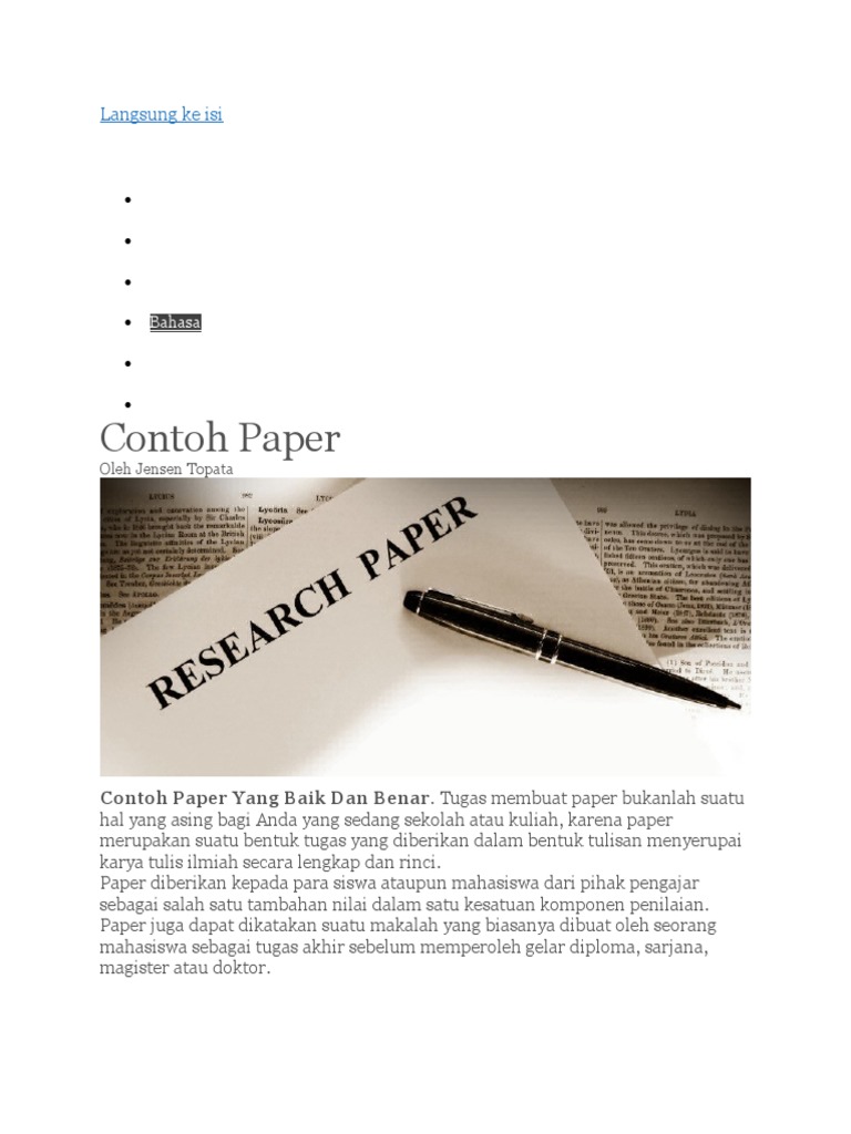 Contoh Paper Pdf