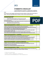 Financial Statements Checklist