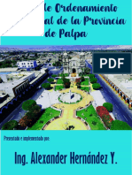 Ordenamiento Territorial de Palpa en la región Ica.