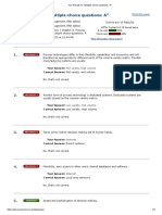 Your Results For: "Multiple-Choice Questions: A"