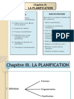 Chapitre III. LA PLANIFICATION