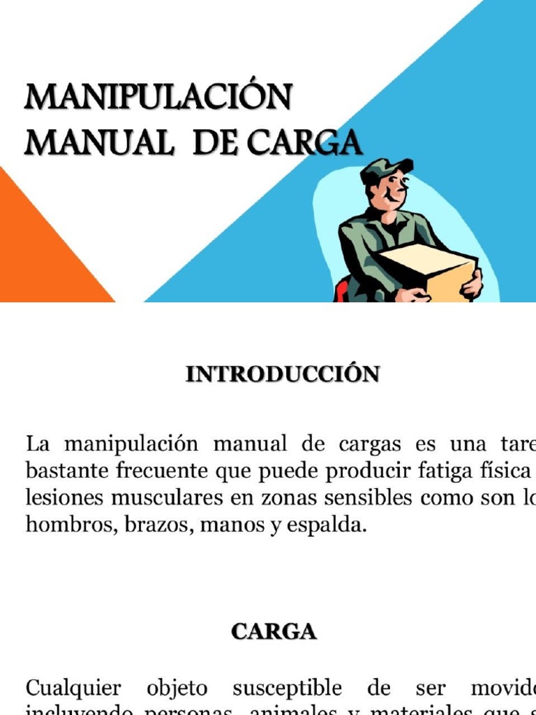 Manejo Manual de Cargas | PDF