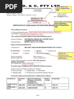 SACAP Architectural Compliance Certificate | PDF