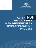 Alternate Fatigue Risk Management Plan: (FRMP) Application Process