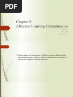 Affective Learning Competencies: Prepared By: Jolina Arandia Sharie Mae H. Jeciel