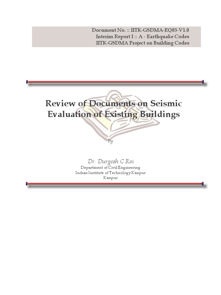 Seismic Evaluation of Existing Buildings | PDF | Earthquake Engineering ...