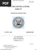 OP 1719 - Gun Fire Control System Mark 37 Operating Instructions