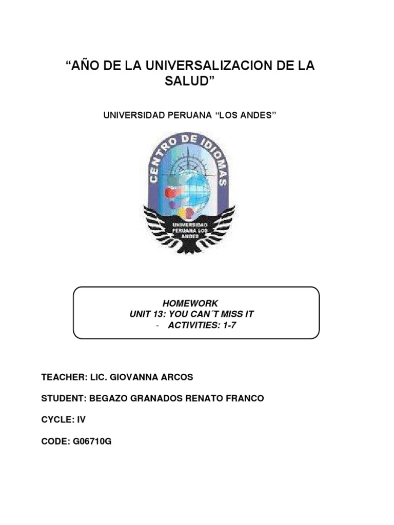Unit 13 Homework: Location Activities | PDF | Business