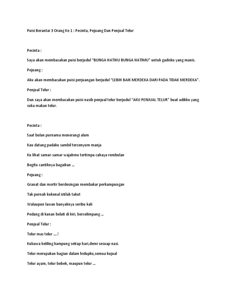 Puisi Berantai Wps Office Pdf