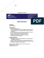 Bahasa Inggris 2: Tugas Job Vacancy