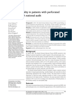 30-Days Mortality in Patients With Perforated Peptic Ulcer: A National Audit