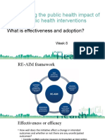 Evaluating The Public Health Impact of Public Health Interventions