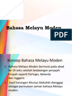 Bahasa Melayu Moden-Konsep Bahasa Melayu Moden Dan Perkembangan Sistem Tulisan Dan Ejaan