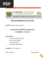 Simulacion de Conflictos Laborales LA MORENA S.A.