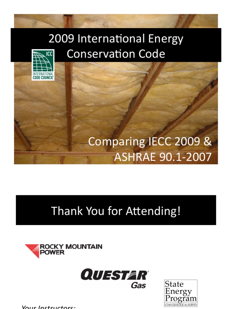 2009 Iecc Vs Ashrae 90 1 Master 121410 Pdf Window Architectural