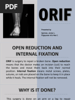 ORIF: Definition and Procedure Overview | PDF | Surgery | Anesthesia