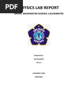 Download Laporan Praktikum Jangka Sorong Mikrometer Sekrup dan Kalorimeter by Ayu Desedtia SN48719330 doc pdf