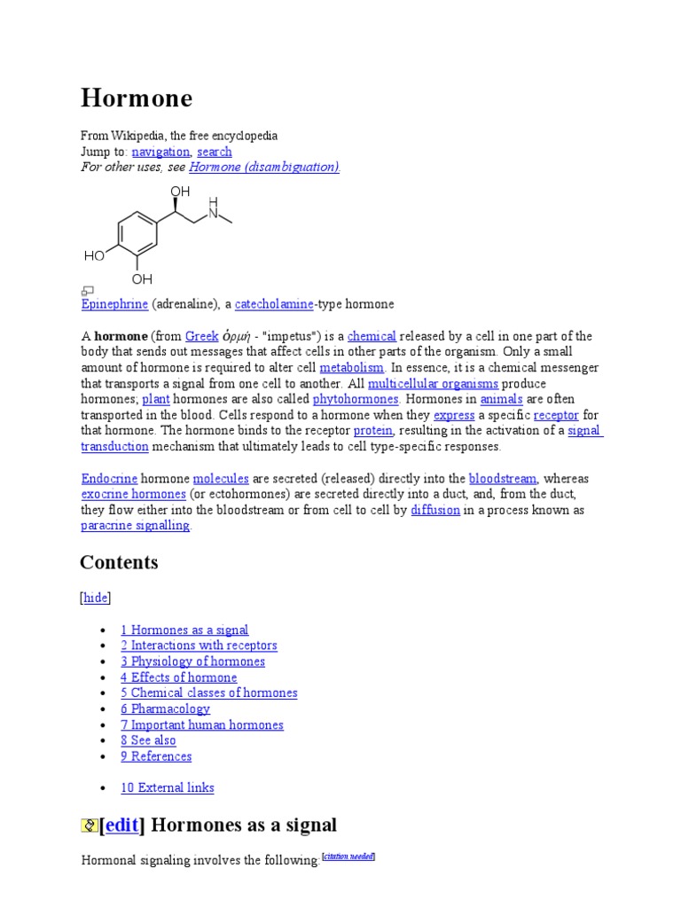 Understanding Hormones and Their Functions | PDF | Hormone | Cell Signaling