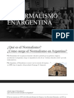 El Normalismo en Argentina