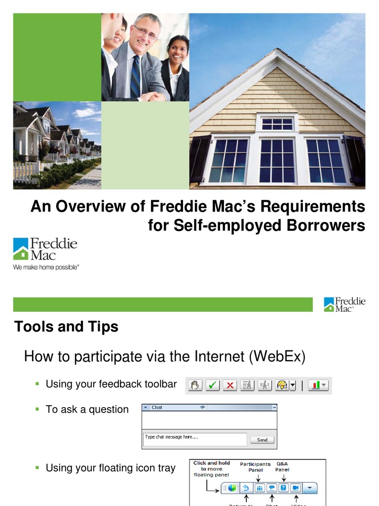 Underwriting For Self Employed Borrowers Freddie Mac PDF S