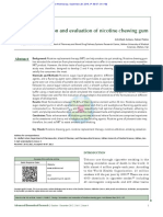 Design Formulation and Evaluation of Nicotine Chew