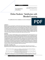Online Student With Satisfaction On Blended Learning