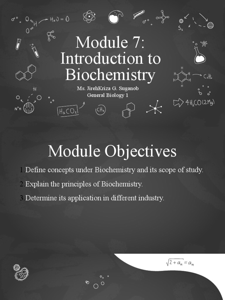 Introduction to Biochemistry Module | PDF | Biochemistry | Chemistry