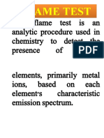 Flame Test Lab Report | PDF | Emission Spectrum | Magnesium