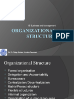 Organizational Structure: IB Business and Management
