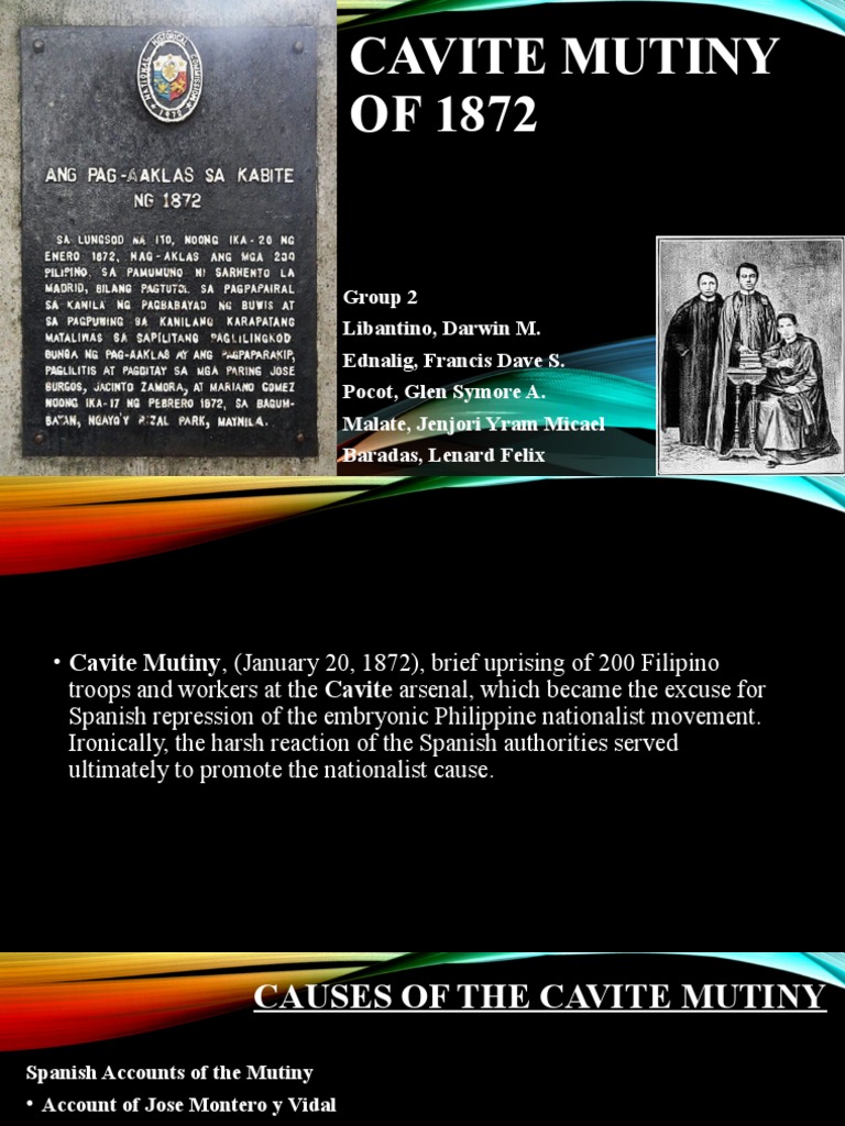 The Cavite Mutiny of 1872 Causes, Events, and Consequences of the