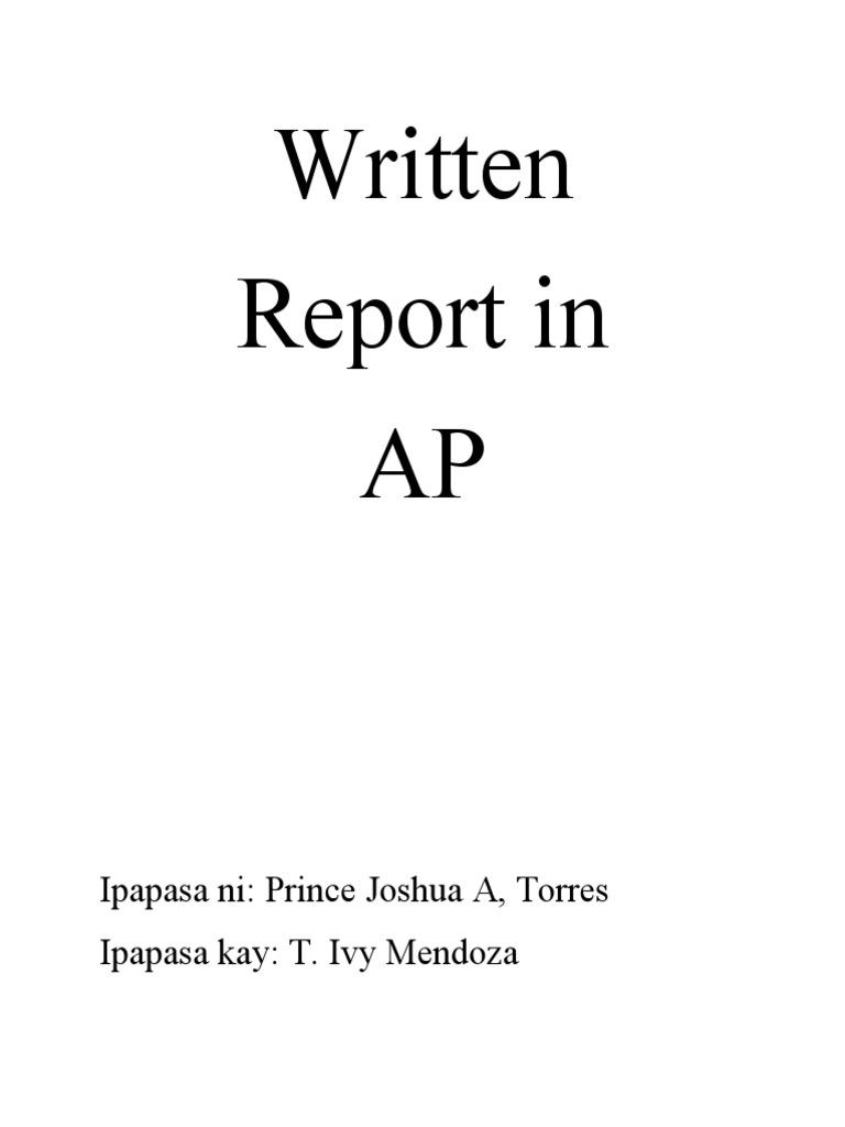 Written AP | PDF