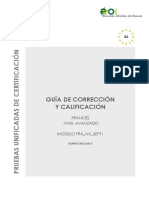 FRANCES NivelAvanzado SEP13 GUIA DE CORRECCION PDF