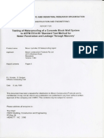 Testing of Waterproofing of A Concrete Block Wall System To ASTM E514-90 'Standard Test Method For Water Penetration and Leakage Through Masonry'