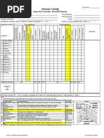 (Project Name) : Inspection Checklist - Brick/Blockworks