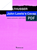 Althusser - John Lewis'e Cevap