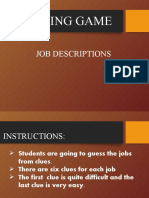 Guessing Game: Job Descriptions