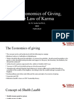 The Economics of Giving, the Law of