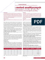 Walidacja Metod Analitycznych. CZ - II - Oznaczanie Jonów W Wodach Metodą Chromatografii Jonowej