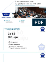 Traning CSDL Gi A Kì 2018 - 2019 PDF