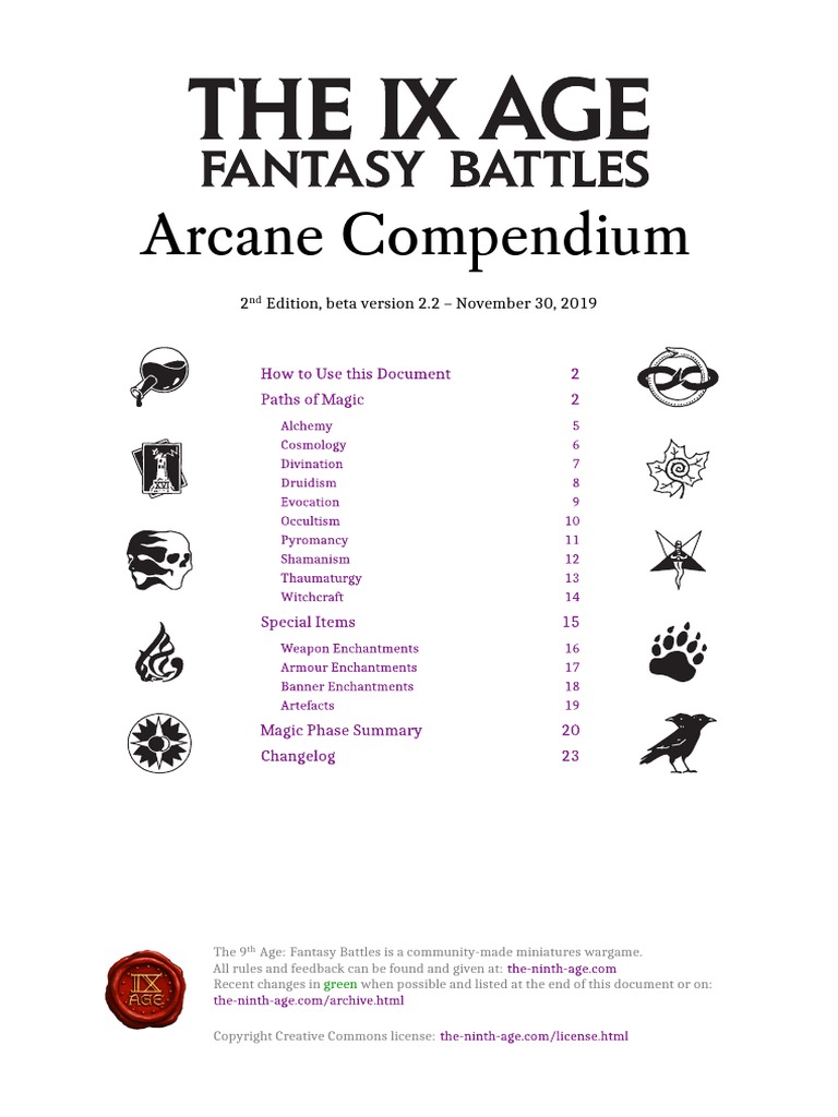 T9A-FB Arcane Compendium Beta2-2 EN PDF | PDF | Armour