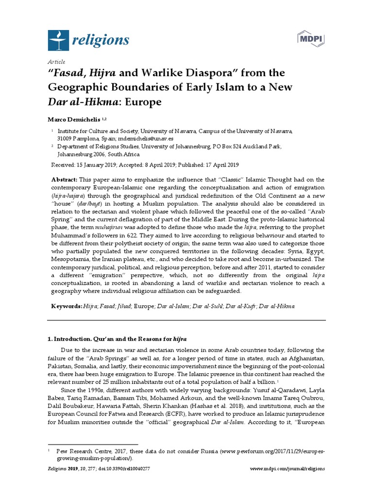Fasad Hijra and Warlike Diaspora From The Geograph PDF | PDF | Muhammad ...