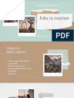 Presentation On The Topic:: Jobs in Tourism