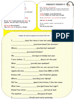 Past Simple and Present Perfect Forms and Usage