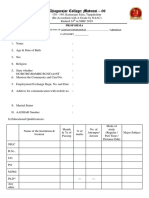 Proforma For The Post of Asst. Prof. and Librarian