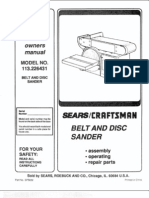 Sears Belt Sander L0711118