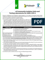 Accreditation of Community Isolation Units