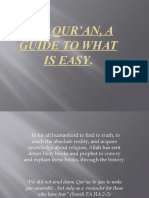 The Qur'An, A Guide To What Is Easy