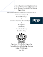 Optimization of ECM Process Parameters