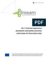 D3.1 Technical Supervision Procedures and Quality Assurance Control Plan For Three Demo Sites